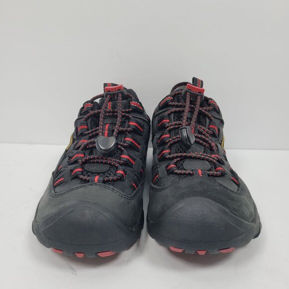 Keen Kid's Black Red Waterproof Hiking Shoes US Size 1 NWOT - Picture 4 of 8